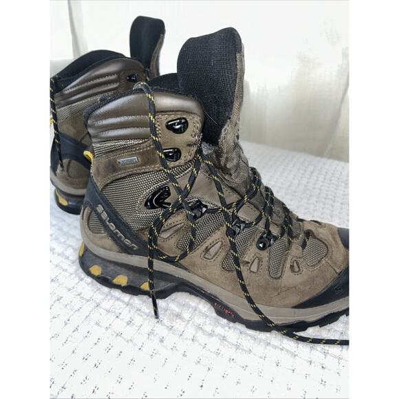 Salomon Quest 4D 2 GTX Gore-Tex Ortholite Gray Hiking Boots Mens Size 7.5 - Picture 8 of 13